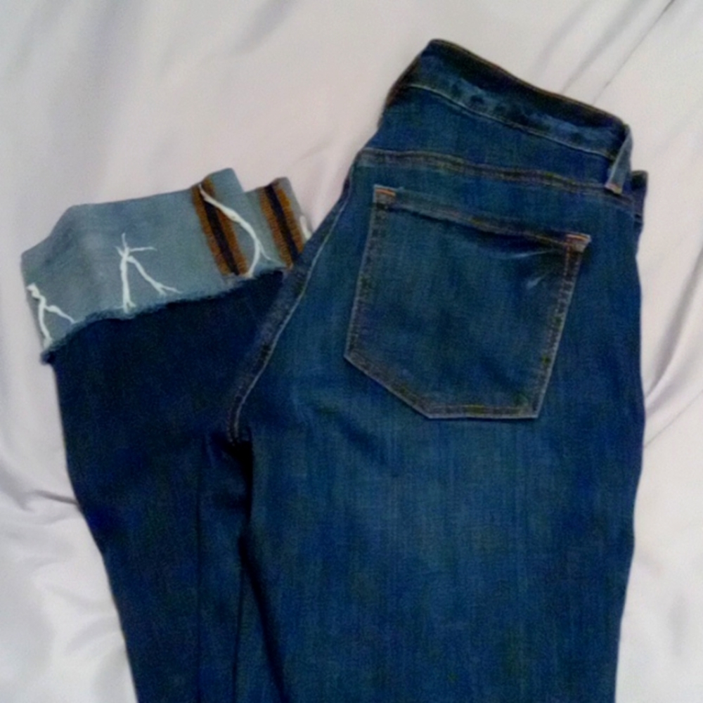Loft jeans, straight and curvy